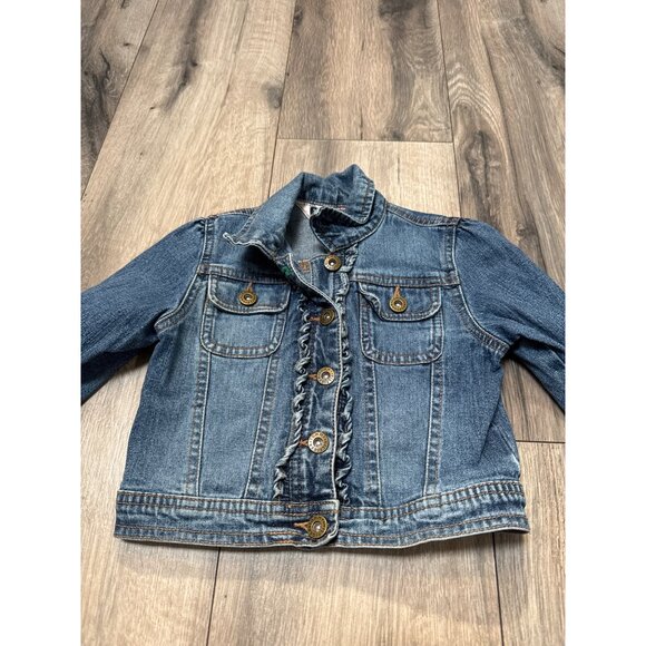 Tommy Hilfiger Baby Denim Jacket 12-18 Months Blue Jean Ruffle Button-Up - Picture 7 of 13